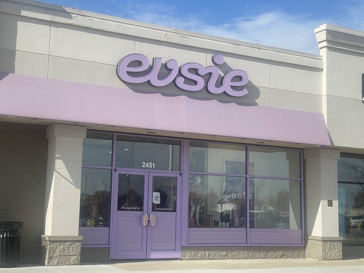 Evsie girls clothing store is seen Oct. 28, 2024, at 2451 Sycamore Road, DeKalb.
