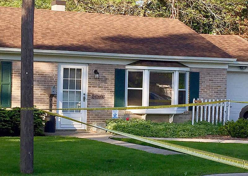 Police have cordoned off a home in the 700 Block of Prairie Street in Marengo where an officer-involved shooting happened Saturday night.