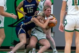 Photos: Seneca vs. Marquette girls basketball in the Falcon-Irish Thanksgiving Tournament