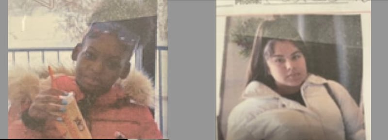 The Yorkville Police Department are requesting help locating two teenagers, presumed runaways. Pictured, Destinee Britton (left) and Mia Pettis. Higher-resolution photos have not been made public.