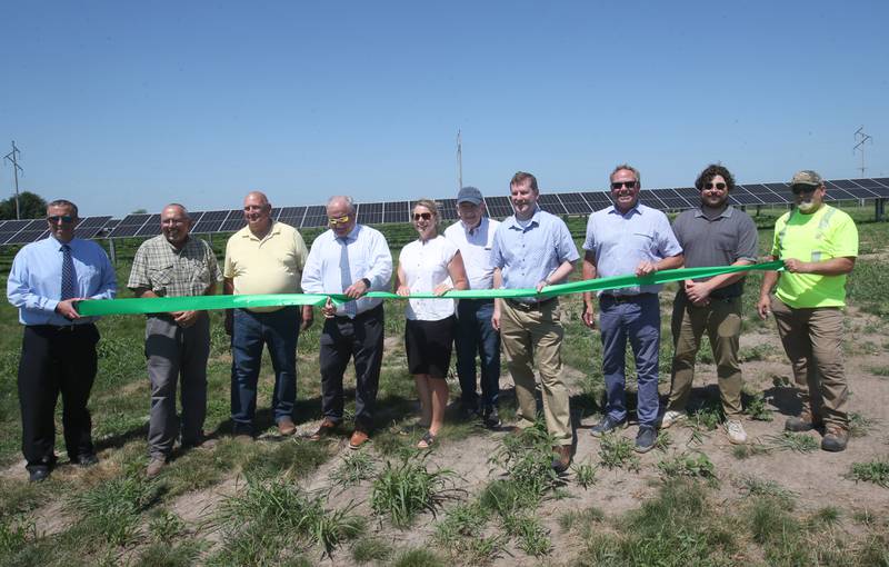 The city of Princeton held a ribbon-cutting of their new 1-megawatt generating solar farm on Monday, June 23, 2025, at the intersection of Peggy Land and Epperson Road in Princeton. The ground-mounted solar project includes 2,400 panels that will generate enough power to supply roughly 185 homes. The solar farm was developed by Altorfer Cat and built by ITG Construction.