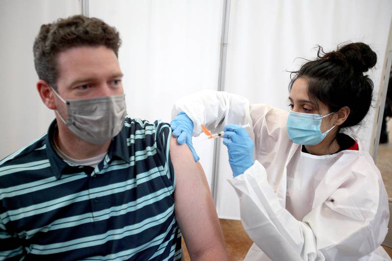Photos Kane County Health Department administers vaccines Shaw Local