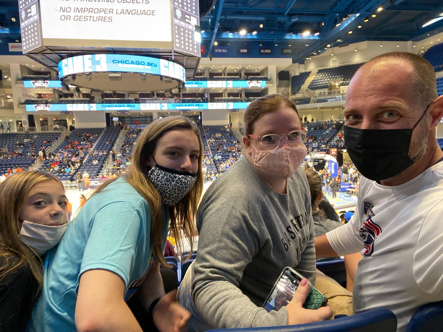 Crystal Lake Central's girl's basketball coach watched the Chicago Sky win the WNBA semi-finals, propelling them to a historic win in the finals.