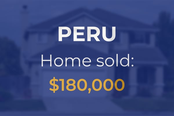 Sale closed in Peru: $180,000 for a single-family home