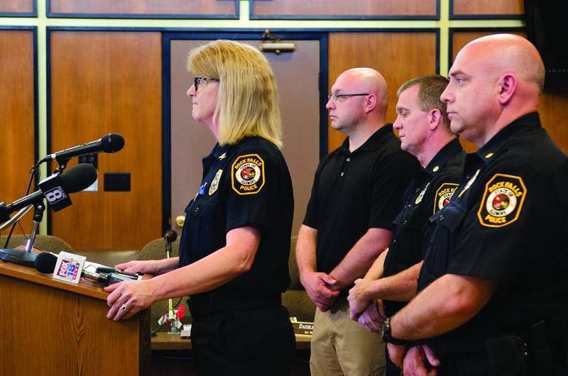Rock Falls Chief of Police Tammy Nelson announced Wednesday morning that Seth T. Wallace, 32, of Dillon, South Carolina, is in Dillon County Jail on $1 million bond, charged with four counts of aggravated battery with a firearm in the shooting Saturday night at The Cooler in Rock Falls.