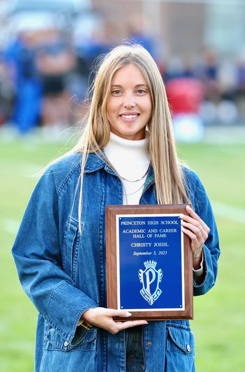 Christy Joehl was the 2025 Princeton High School Academic and Career Hall of Fame recipient.