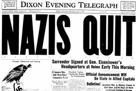 Historical covers for May 7: The end of World War II in Europe