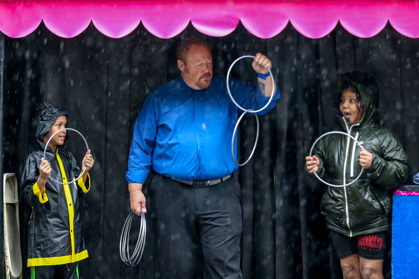 Magician John Measner performs at the Joliet Kidz Fest.  August 5, 2023
