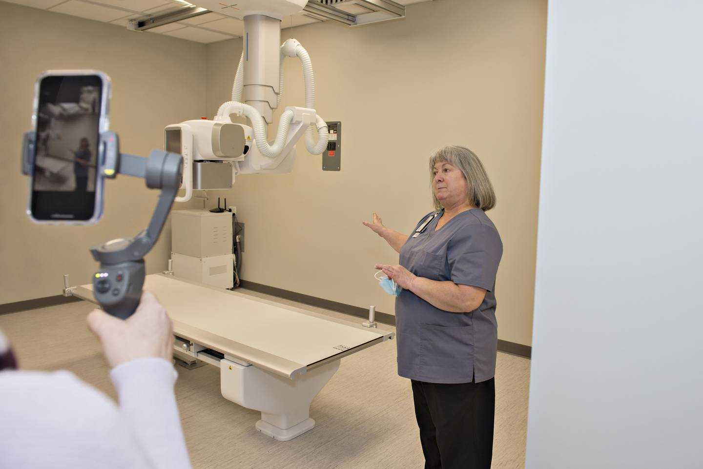 X-ray tech Julie Winchell talks about the state of the art machine the clinic will be able to implement.