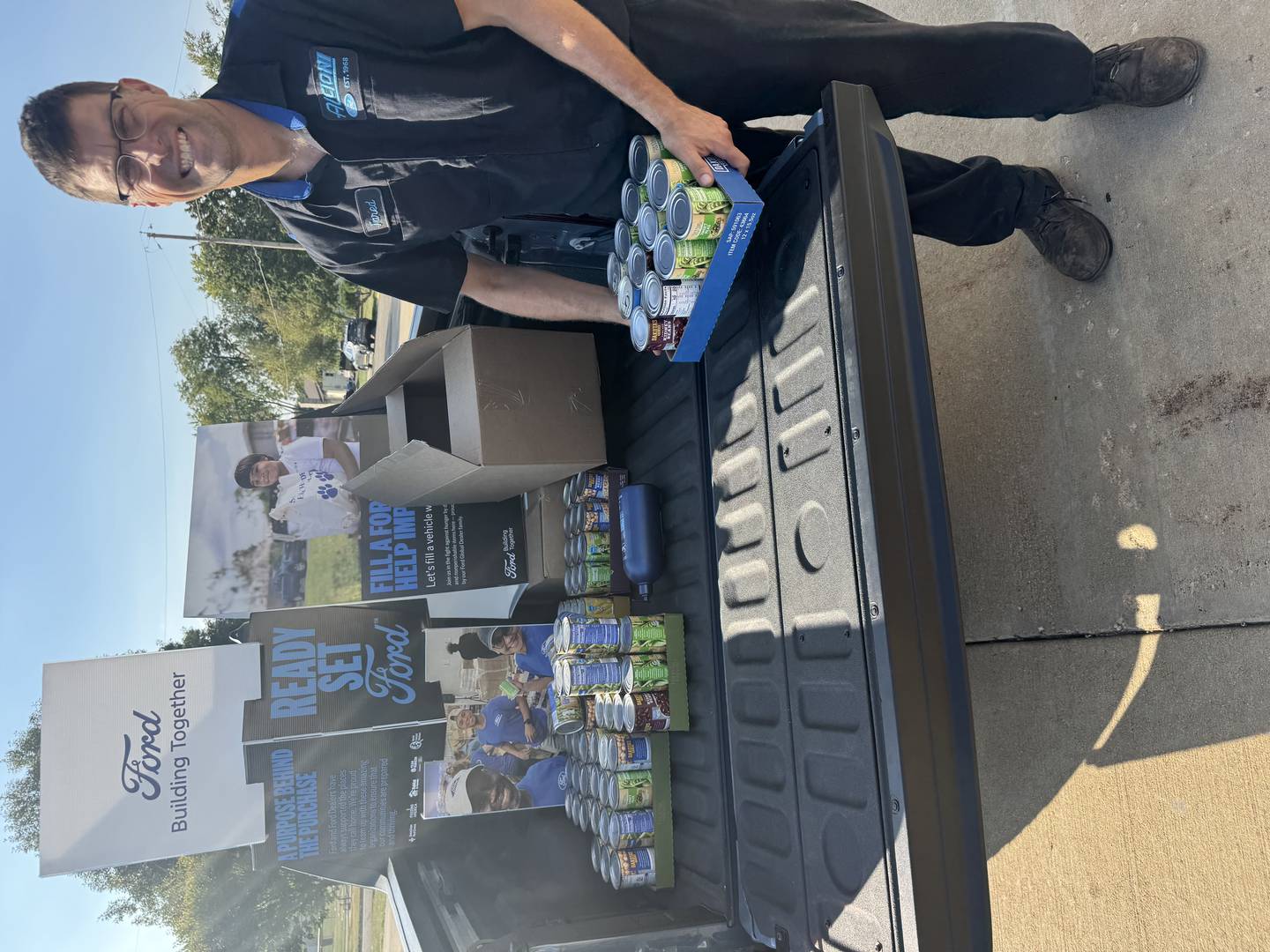 Al Cioni Ford in Granville accepting non-perishable food donations for the Putnam County Food Pantry