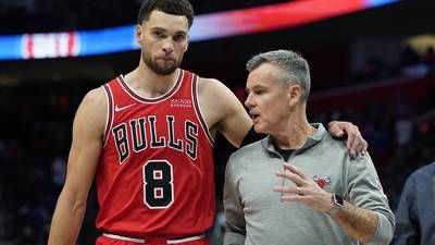 LaVine scores 34 points, Bulls beat Pistons 94-88 in opener