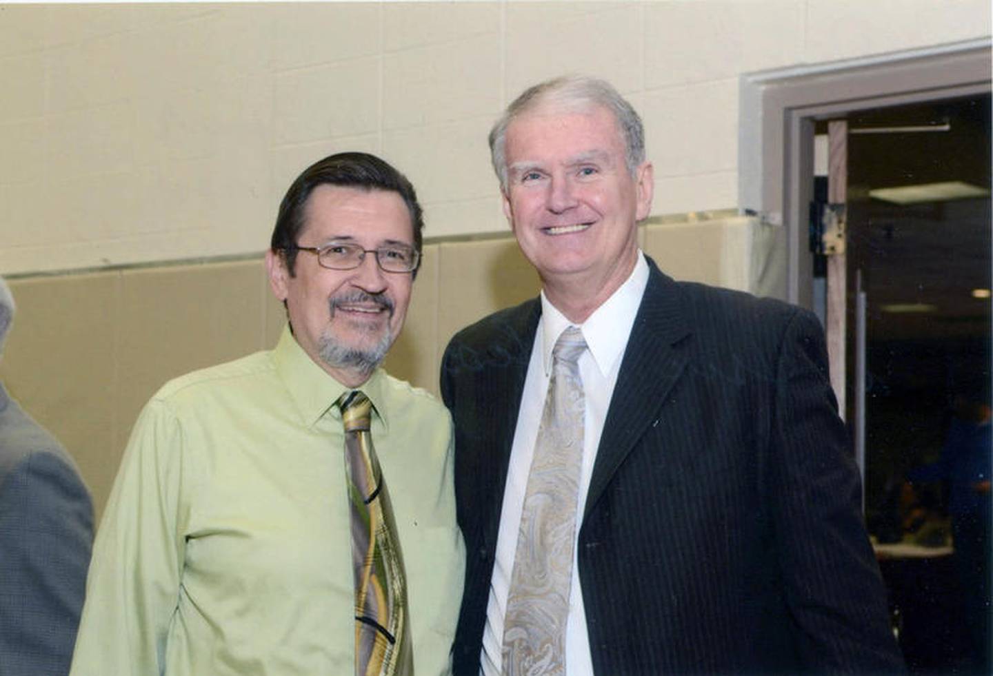 Dick Goss poses with Pat Sullivan