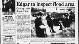 Historical covers for April 24: Gov. Edgar to inspect flood area