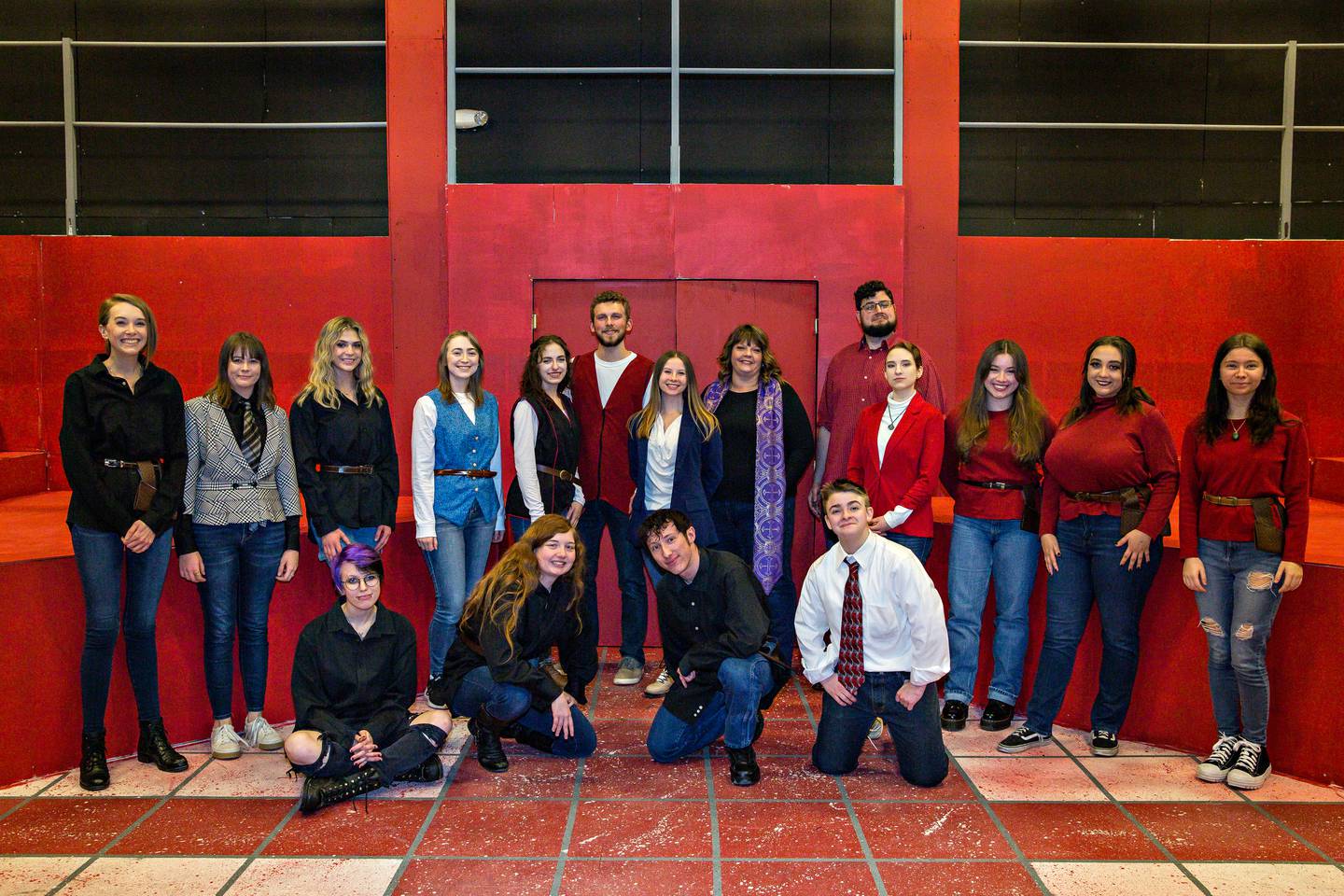 Cast of "Juliet and Romeo" at McHenry County College.