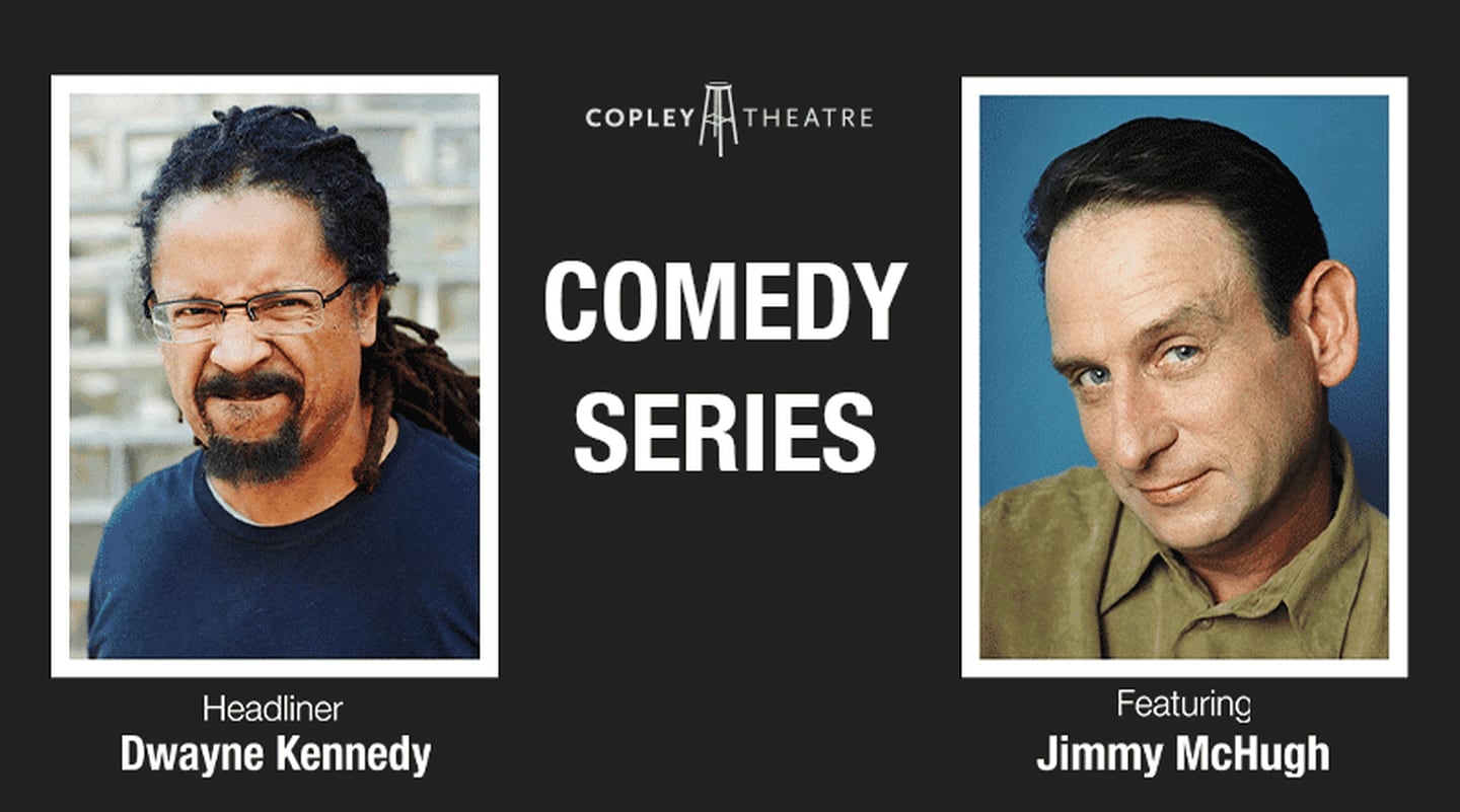 Comedians Dwayne Kennedy and Jimmy McHugh will perform at the Copley Theatre in downtown Aurora Saturday, March 28, 2026.
