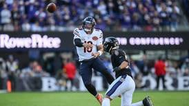 Why did the Chicago Bears have another inconsistent offensive showing in loss to Ravens?