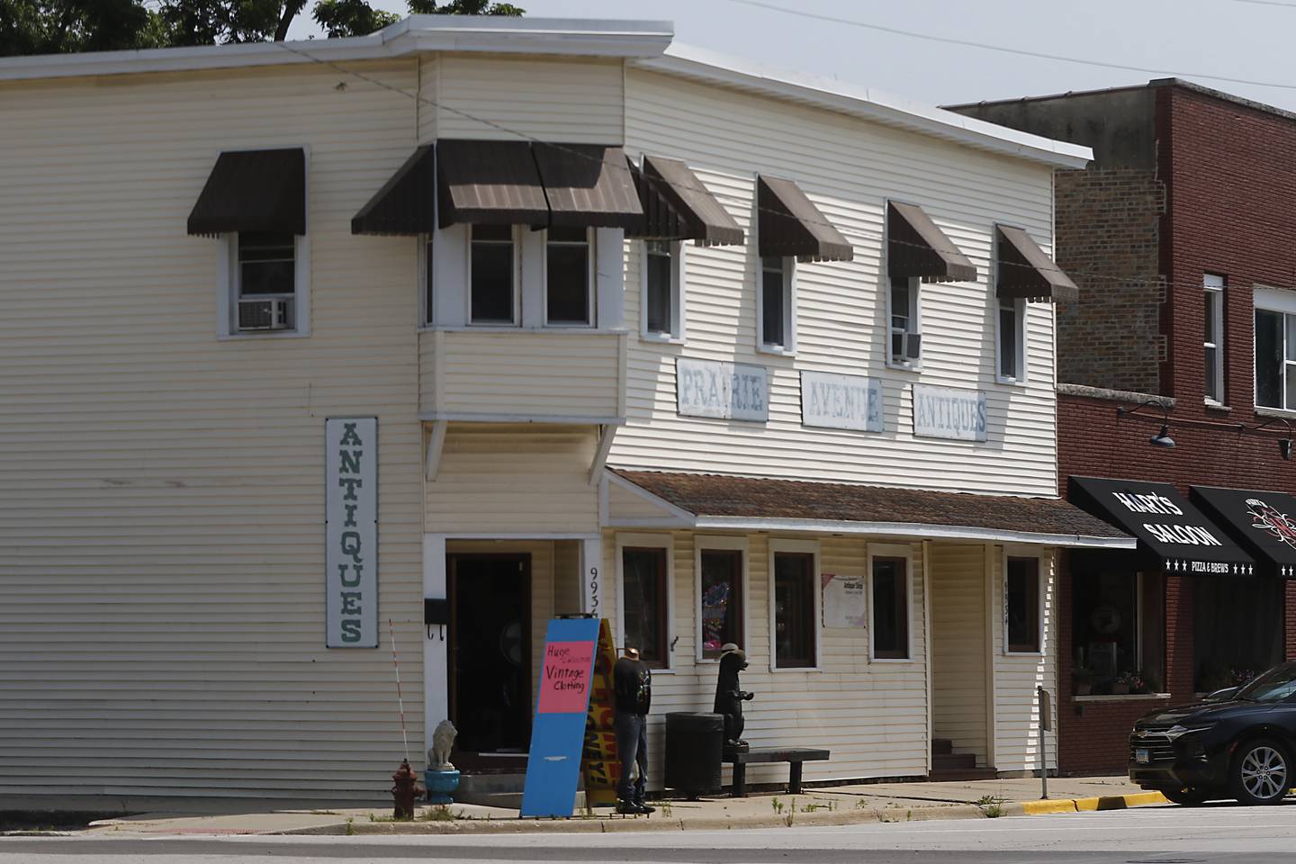 Vilard Alexan has open a vintage clothing shop Hebron Vintage in the former Prairie Ave Antiques in Hebron.