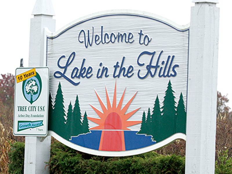 Entry sign for the village of Lake in the Hills