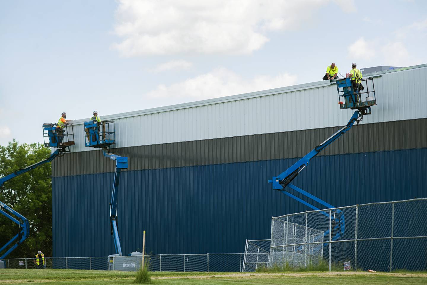 Work continues on the new Dixon Park District community center Tuesday, June 7, 2022.