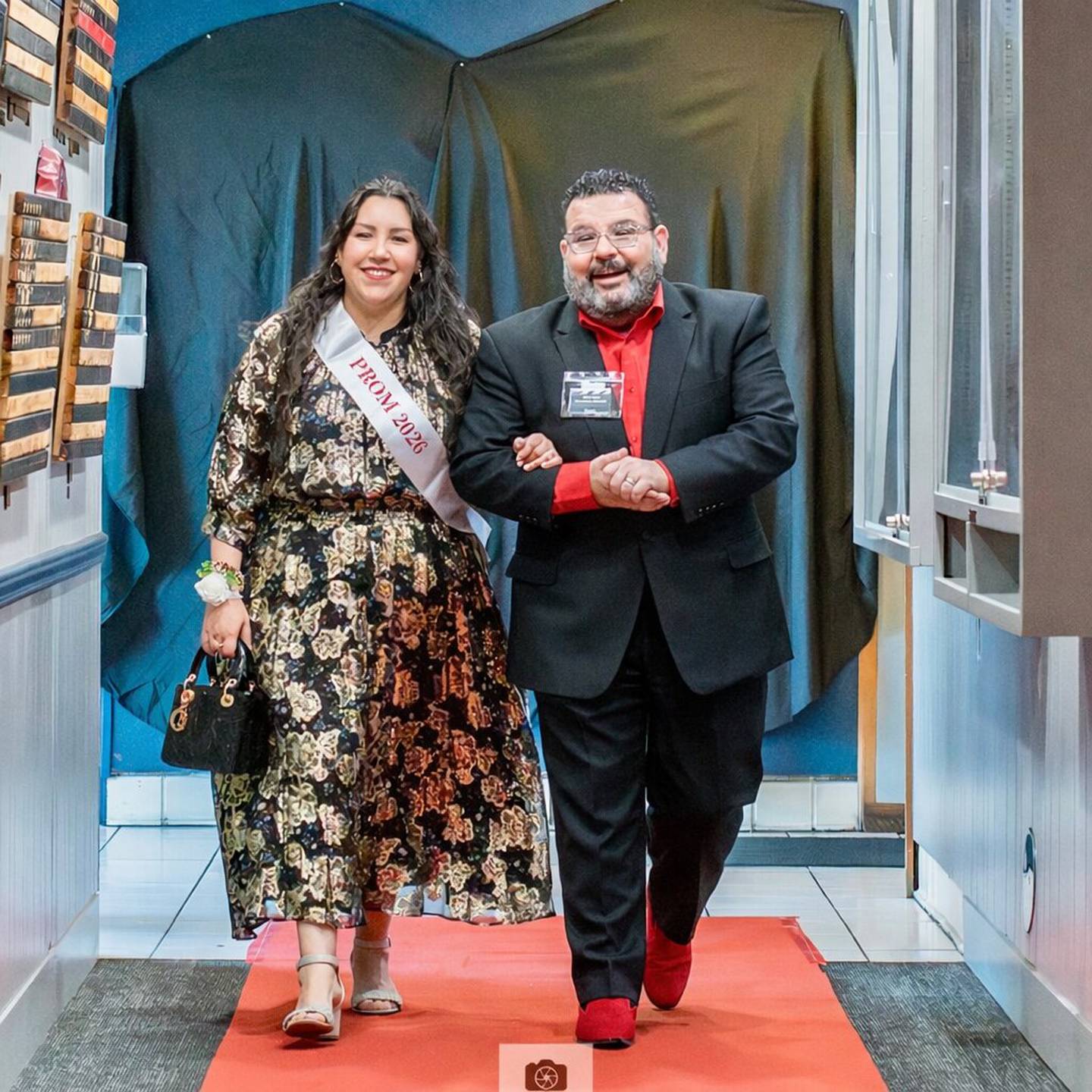 Valley Sheltered Workshop Executive Director Hugo Saltijeral and his wife, Jessica, at the nonprofit's first-ever prom March 21.