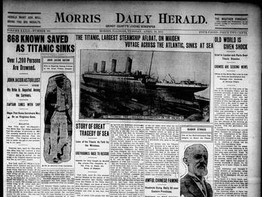 Historical covers for April 16: The sinking of the Titanic