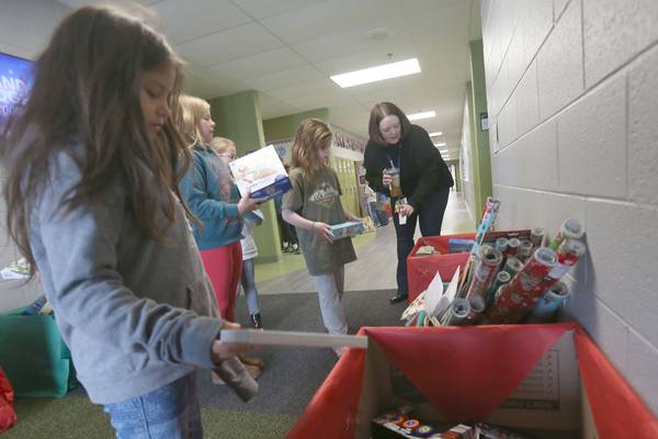Photos: Dimmick School third graders lead 'Small School, Big Hearts' toy drive