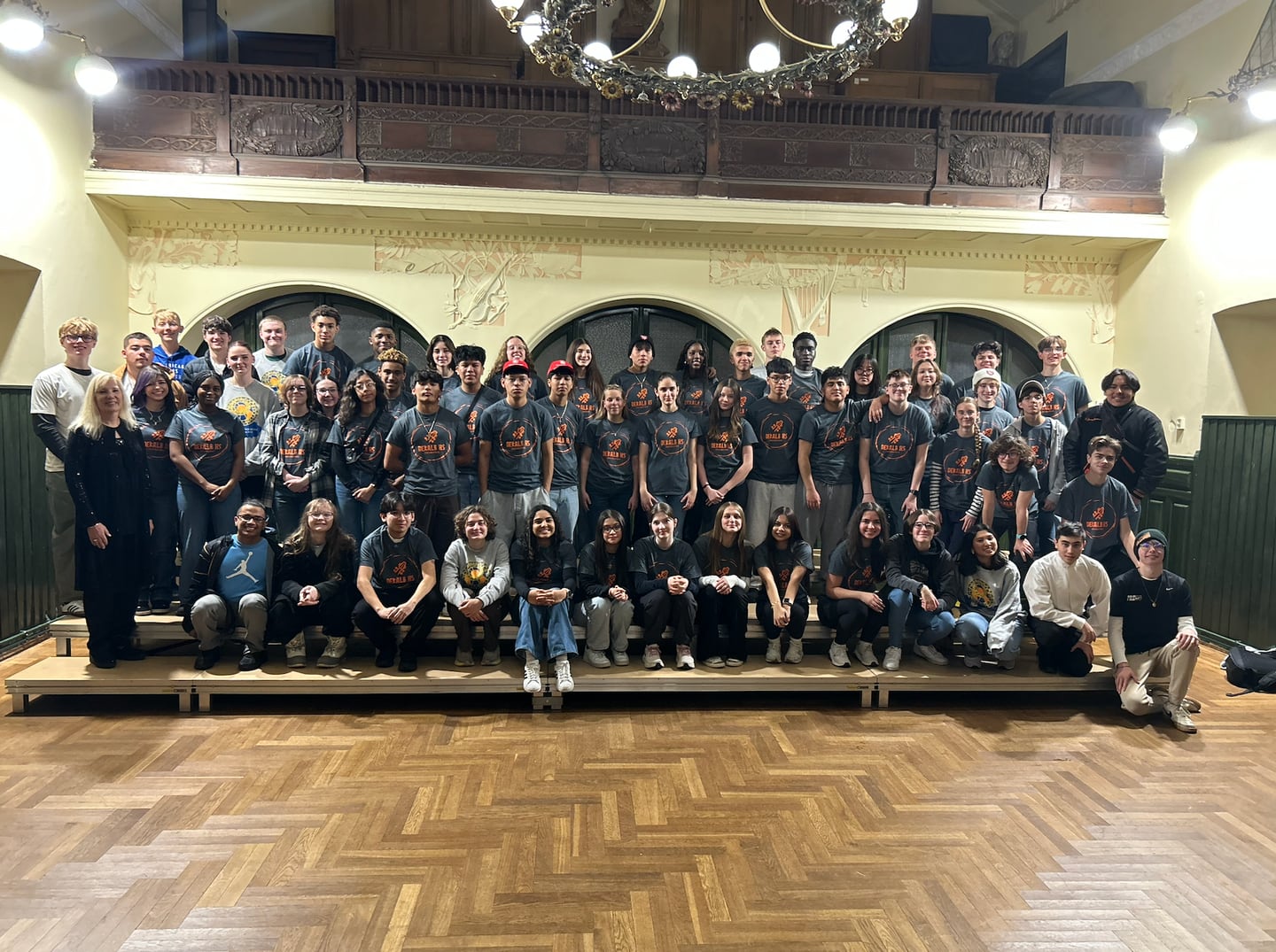 Students in DeKalb High School's orchestra program took to Hlahol Hall during the music department's trip to the Czech Republic from Nov. 22-29.