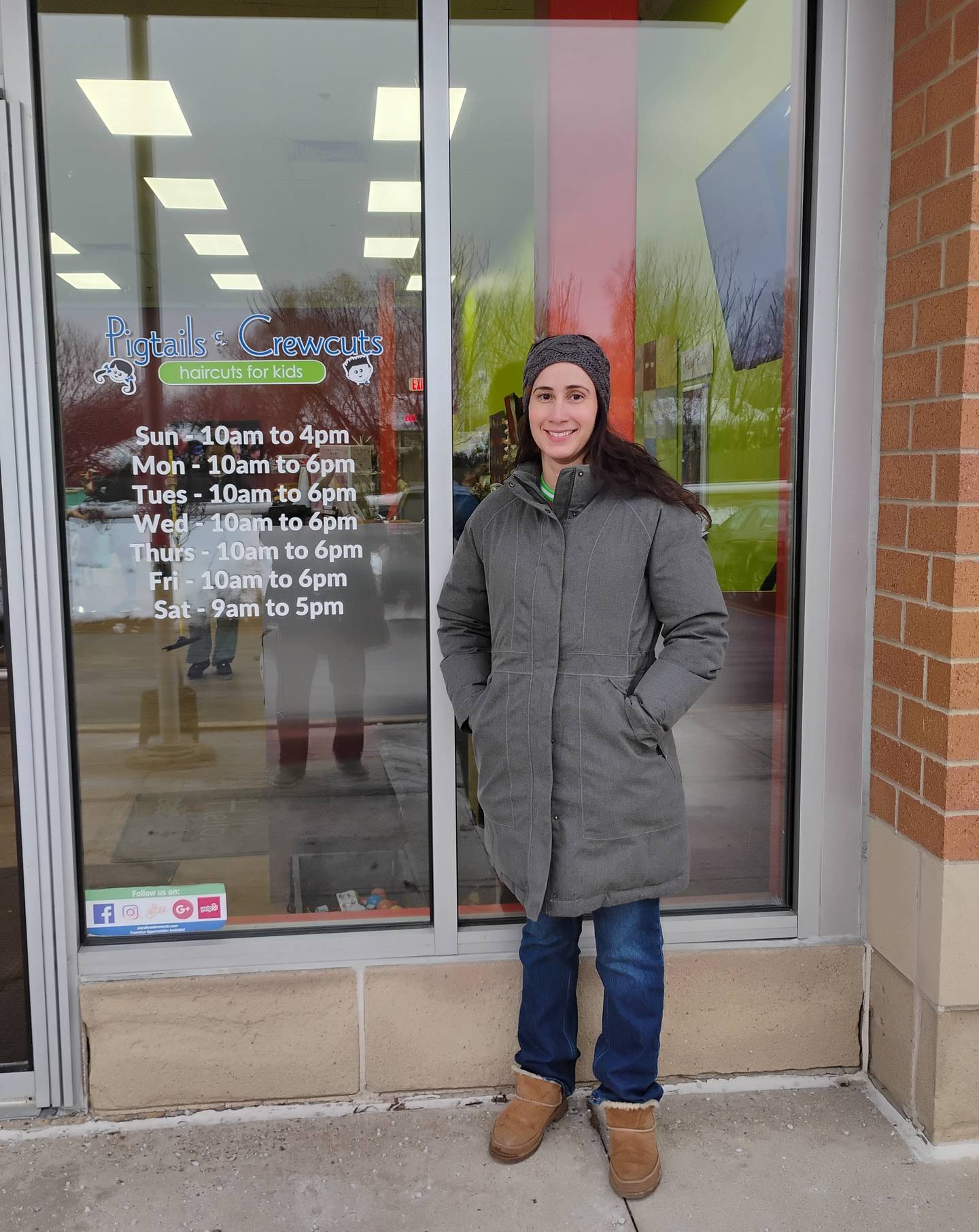 Marylou Gonzalez at her salon,
Pigtails & CrewCuts: Haircuts for Kids, 1318 Commons Drive, Geneva. The franchise specializes in hair care for children with sensory challenges. 'My inspiration came from a very personal place – out of necessity. My son has sensory sensitivities and haircuts were a challenge.'