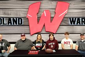 Woodland all-stater Aydan Radke suiting up for MIT