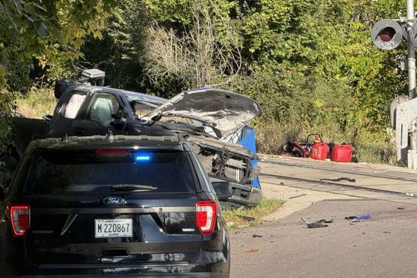 One dead, two injured after train collides with landscaping truck in Elgin