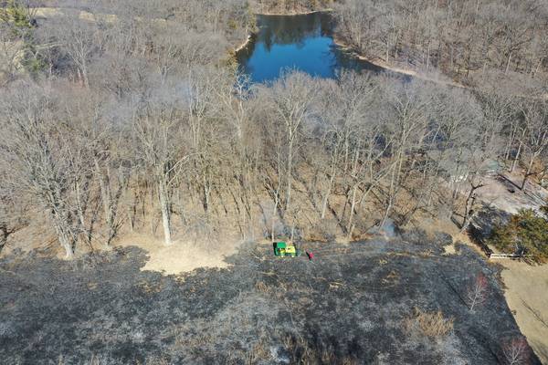 Photos: Crews burn off edge areas at Deer Park Golf Club