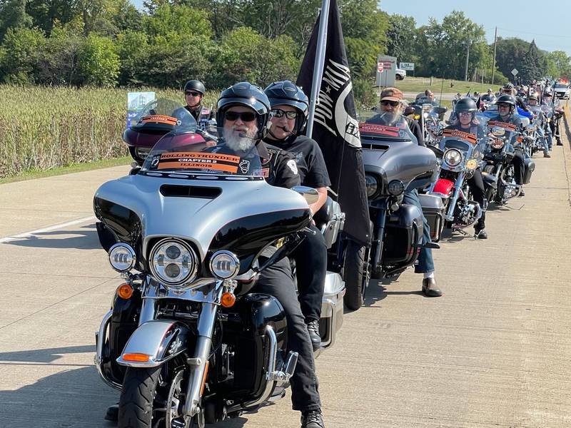 Hundreds of motorcyclists will pass through several north suburban towns and finish up in Woodstock on September 18 for the 20th annual Thunder Run.