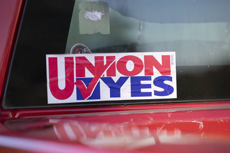Employees at more than two dozen prisons across the state demonstrated for safer working conditions Thursday, Oct. 17, 2024.