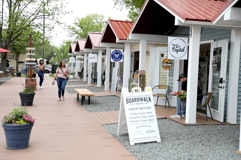 Ten new shops opened for the season at the Batavia Boardwalk Shops on Friday, May 12, 2023. The Batavia Boardwalk shops also include a pop-up shop which will feature a new vendor each weekend.