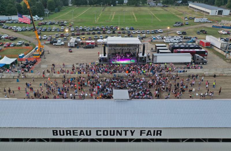 A large crowd attended the Sara Evans and Josh Turner concert on Thursday, Aug. 24, 2023 at the Bureau County Fair in Princeton.