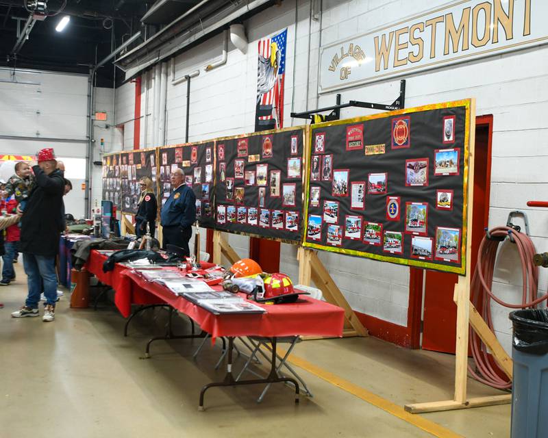 Photos and artifacts were on display on Saturday Oct. 14, 2023, during the Westmont fire department open house as they celebrate a 100 years.