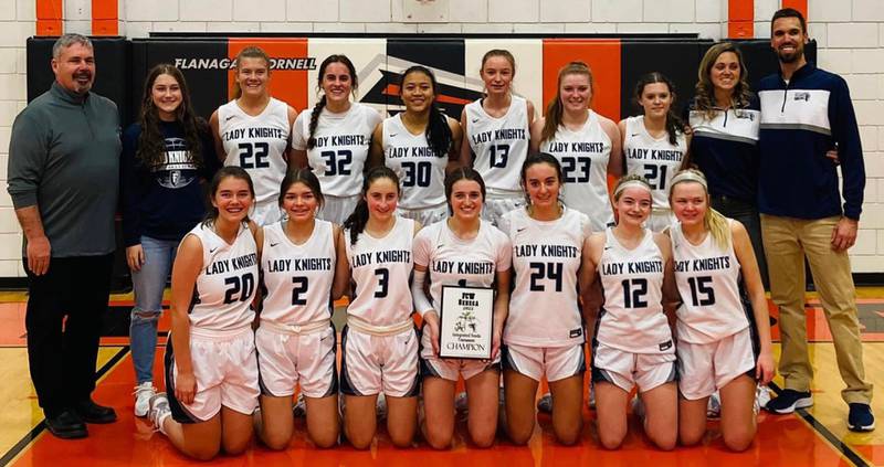 The Fieldcrest girls basketball squad on Saturday defeated Seneca, 65-42, in the championship game of the Integrated Seed Falcon-Irish Thanksgiving Tournament.