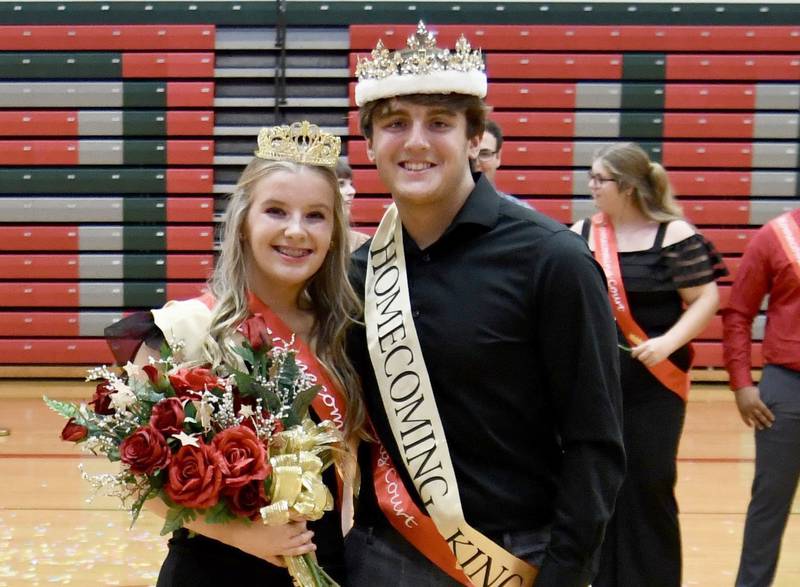 LaSalle-Peru Township High School seniors Madison Schweickert and Aiden Anderson were named 2023 Homecoming Queen and King during the LPHS Variety Show on Monday, Oct. 2, 2023 in Sellett Gymnasium.