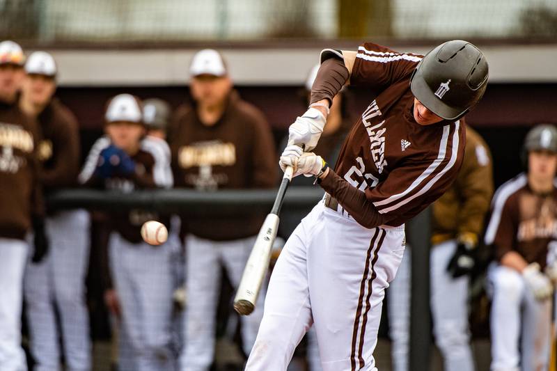 Joliet Catholic Academy's Jake Troyner bats during a game against  Lockport Friday March 24, 2023 at Flink Field in Lockport