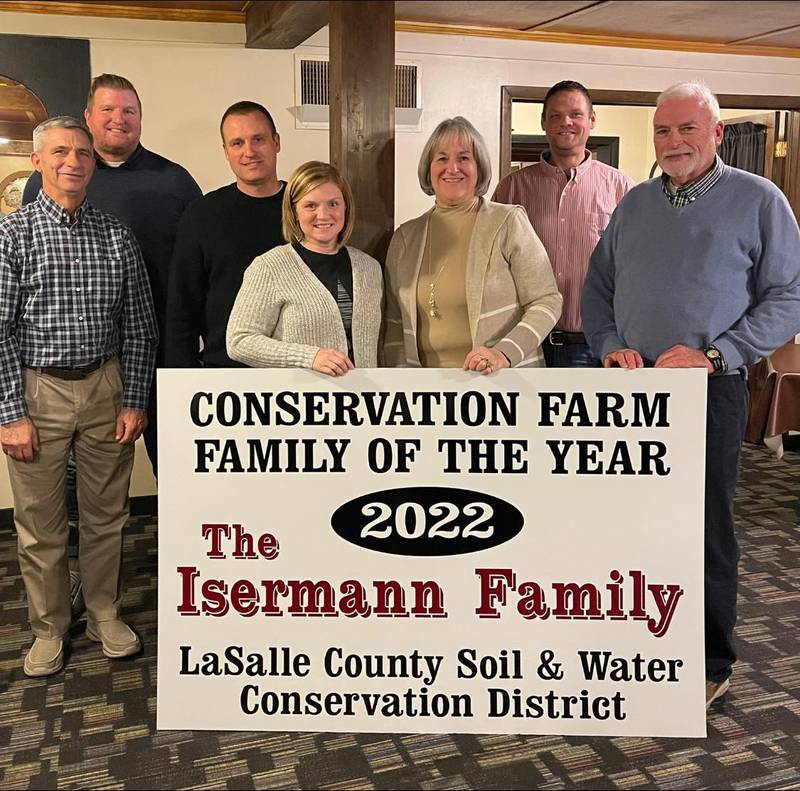 The La Salle County Soil and Water Conservation District announced the Isermann Family of Streator is the 2022 Farm Family of the Year.