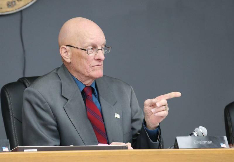 La Salle County Board Chairman Don Jensen (R-Deer Park),  meets with the board on Monday, Dec. 5, 2022 at the La Salle County Government Complex in Ottawa.