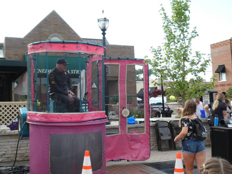 Crystal Lake's National Night Out event on Thursday, August 4, 2022, included food trucks, live music, first responder vehicles, and a dunk tank. The event is a great way to foster positive public outreach, said Illinois State Police Sgt. Aldo Schumann.