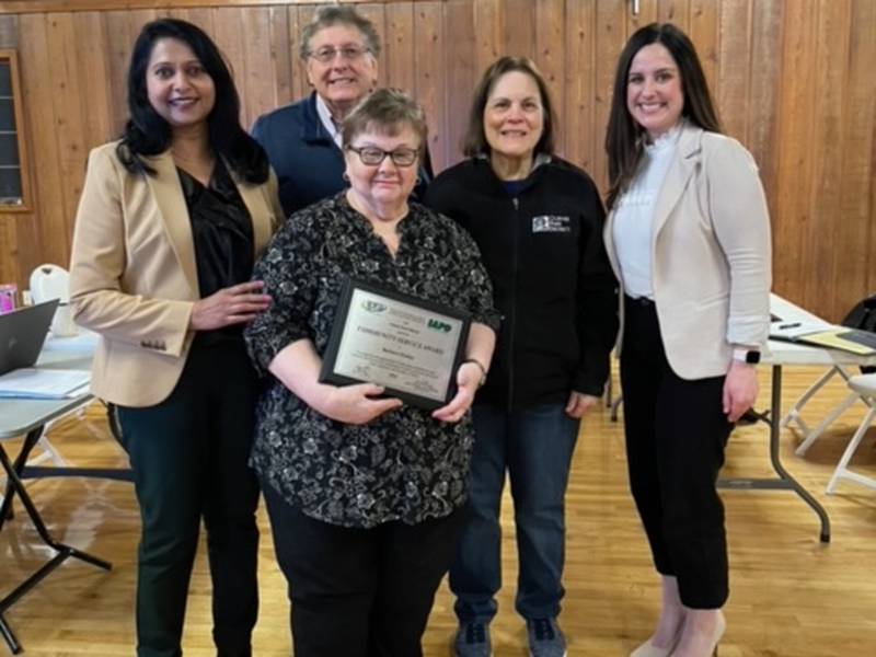 For the past 23 years, longtime Gurnee resident, Barbara “Barb” Hooker (center) has been a steadfast presence at Gurnee Park District.