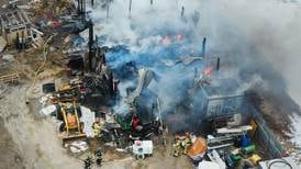 Earlville firefighters battle pole barn fire over two days