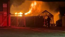 Lockport Township garage damaged in fire