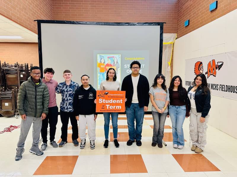 Minooka High School's second-quarter honorees included: Robert Stoedter, Yanelli Magana, Keaton Kapellas, Jason Brown, Victoria Alvarado, Arianne Davila, Aidan Jacques, Daniela Hernandez-Jaimes, and Martin Flynn