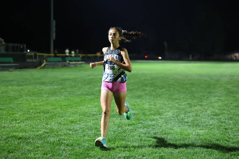 Kankakee's runs during the All-City cross country meet at Bishop McNamara on Wednesday, Sept. 17, 2025.