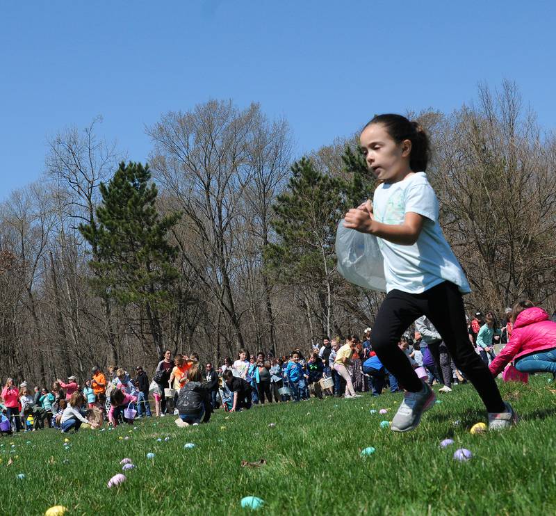 Many children participated Saturday, April 8, 2023, at Illini State Park in Marseilles during the 40th annual Easter egg hunt sponsored by the Marseilles Recreation Board. Free food and prizes were also a part of the event.