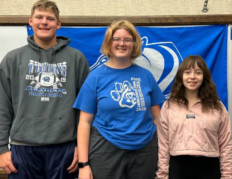Junior Bennett Williams and Seniors Kailey Patterson and Alexia Bouslog, were all recognized through the National Recognition program.