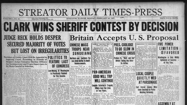 Historical covers for February 28: La Salle County Sheriff election decided by judge